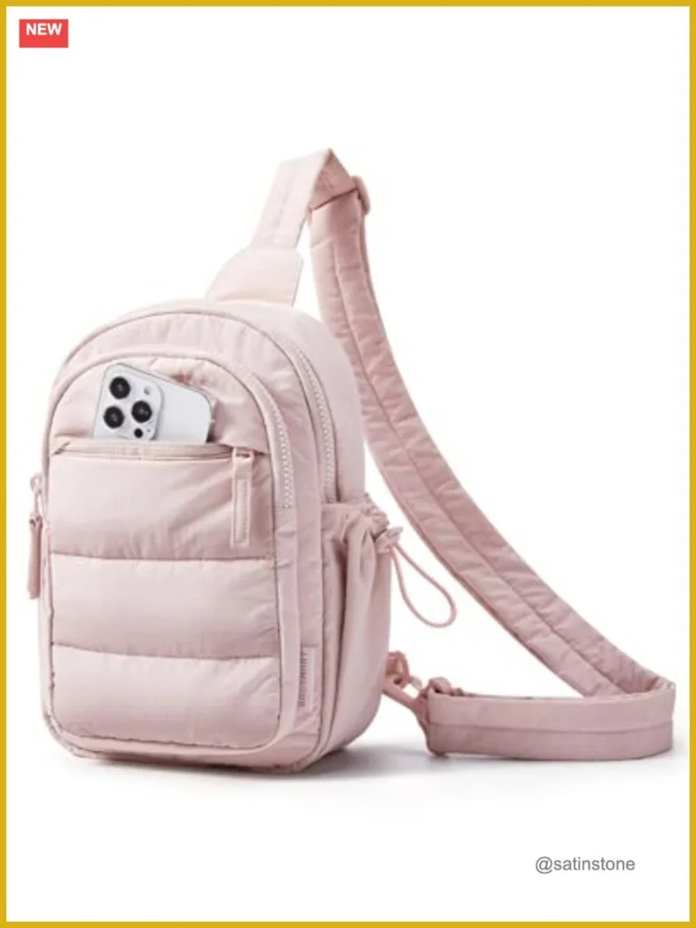 Women's Puffer Sling Bag Crossbody Hobo Handbag RFID Blocking Taslan Travel
